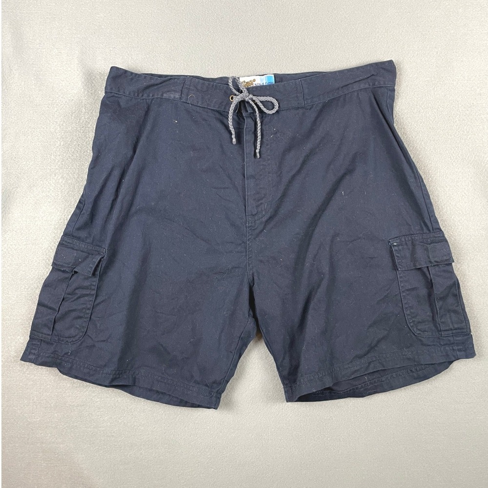 Nina Capri Cargo Shorts Utility Gorpcore Streetwear Minimalist Navy Cotton 14